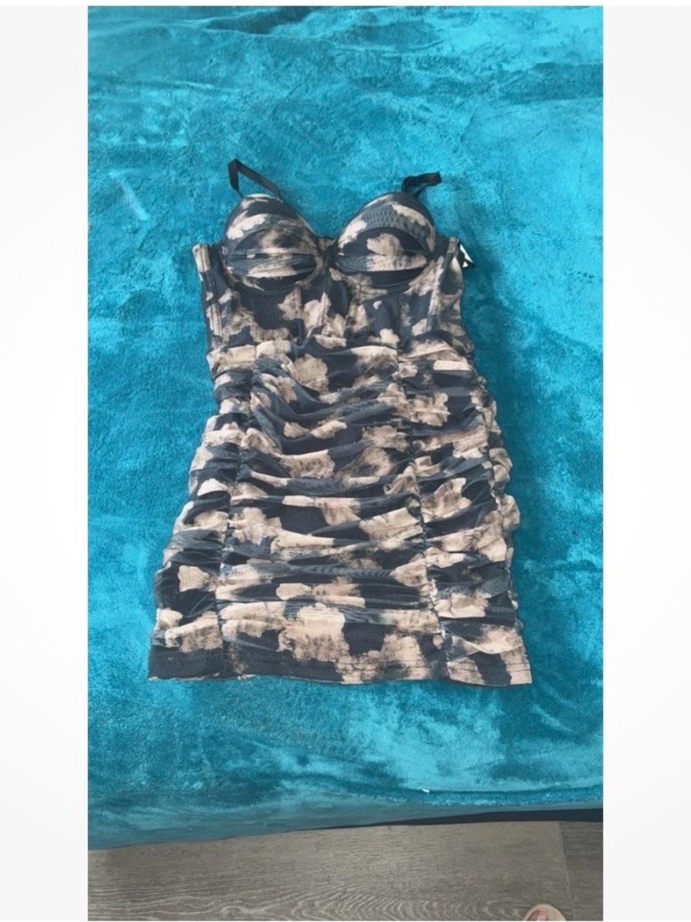 Kaylee Kollection Women’s Floral Dress Medium New With Tags NWT black brown tan